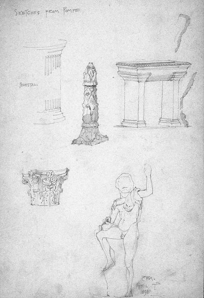 Skizzen aus Pompeji, 1891 von Charles Rennie Mackintosh