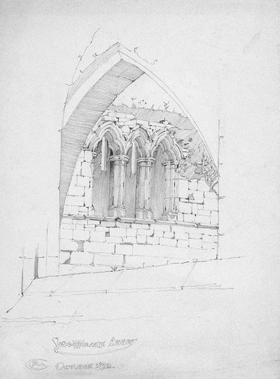 Sweetheart Abbey, 1892 von Charles Rennie Mackintosh