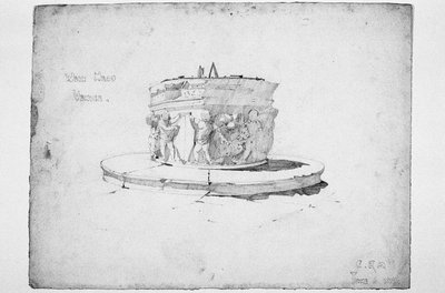 Brunnenkopf, Venedig, 1891 von Charles Rennie Mackintosh