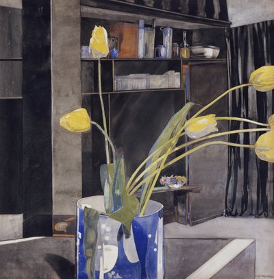 Gelbe Tulpen, um 1922-23 von Charles Rennie Mackintosh