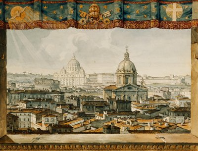 Rom von der Trinita dei Monti von Charles Robert Cockerell