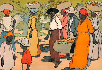 Auf dem Weg zum Markt, 1912 von Charles Robinson