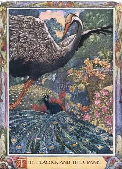 Der Pfau und der Kranich von Charles Robinson