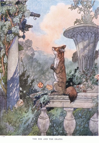 Der Fuchs und die Trauben von Charles Robinson
