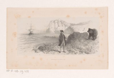 Baron von Münchhausen mit Bär von Charles Rochussen