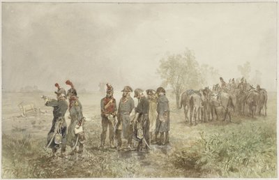 Begegnung französischer Offiziere in Holland, 1793 von Charles Rochussen
