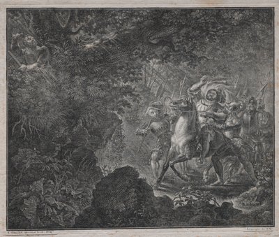 Wilhelm Tell in Küssnacht, 1820 von Charles Samuel Girardet