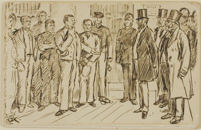 Identifizierung des Gefangenen von Charles Samuel Keene