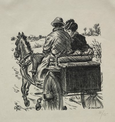 Der Mantel mit Pelzfutter von Charles Samuel Keene