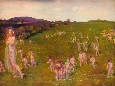Das Kommen des Frühlings, 1913 von Charles Sims