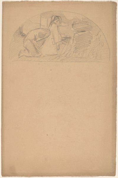 Studie für eine Lunette von Charles Sprague Pearce