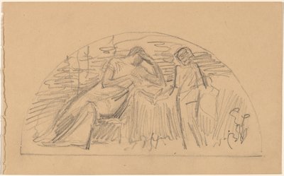 Studie für eine Lunette von Charles Sprague Pearce