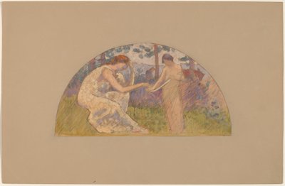 Studie für eine Lunette von Charles Sprague Pearce