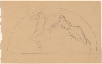 Studie von Figuren in einer Lunette von Charles Sprague Pearce