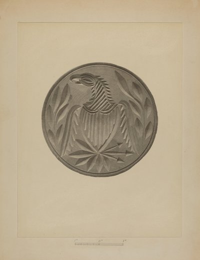 Pa. Deutscher Butterstempel von Charles Von Urban