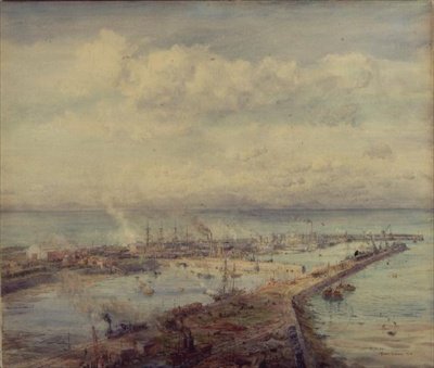 Troon-Hafen, Cornwall von Charles William Wyllie