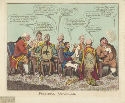 Politische Quadrille, 1806 von Charles Williams