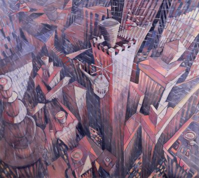 Hagelsturm in Downtown Manhattan, 1995 von Charlotte Johnson Wahl