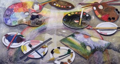 Spektrum der Künstlerpaletten, 2003 von Charlotte Moore