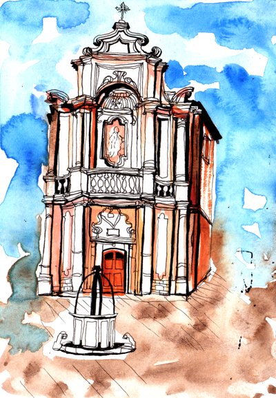 Gebäude in Siena, 2020 von Charlotte Orr