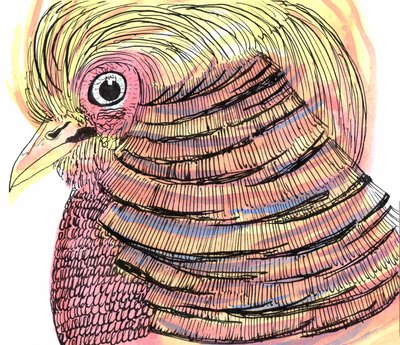Tropischer Vogel, 2018 von Charlotte Orr