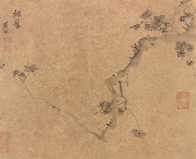 Ein Pflaumenzweig, Ming-Dynastie, ca. 1580-1639 von Chen Jiru