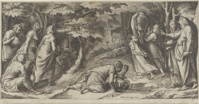 Die Israeliten fliehen aus Ägypten von Cherubino Alberti