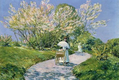 Ein Spaziergang im Park von Childe Frederick Hassam