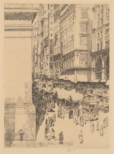 Fifth Avenue, Mittag von Childe Frederick Hassam