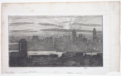 Manhattan von Childe Frederick Hassam