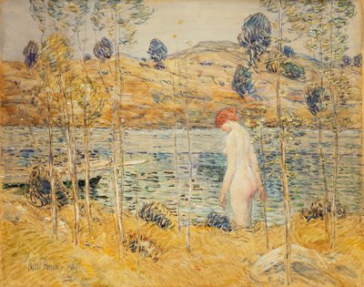 Das Flussufer von Childe Frederick Hassam