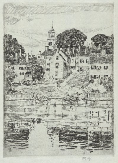 Kirchturm, Portsmouth, 1921 von Childe Hassam