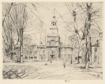 Independence Hall, Philadelphia, 1926 von Childe Hassam