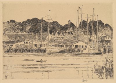 Innerer Hafen, Gloucester von Childe Hassam