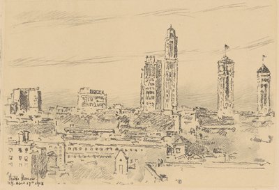 New Yorker Skyline, helle Gebäude von Childe Hassam