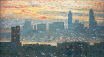 Sonnenuntergang in Manhattan von Childe Hassam