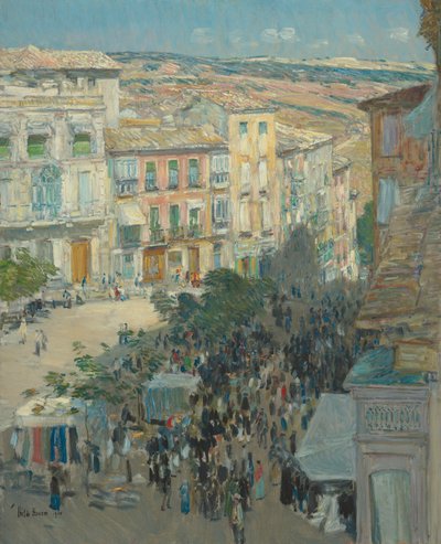 Ansicht einer südfranzösischen Stadt von Childe Hassam