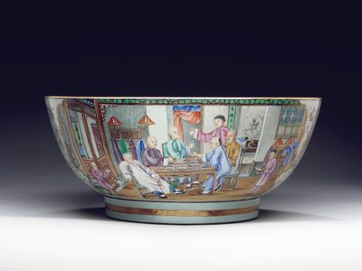 Seltene und massive Bowle, ca. 1775 von Chinese School