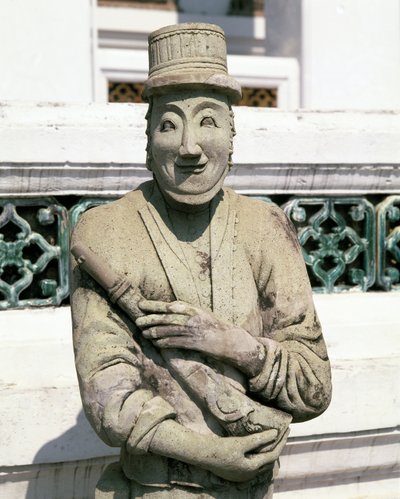 Statue eines europäischen Soldaten von Chinese School