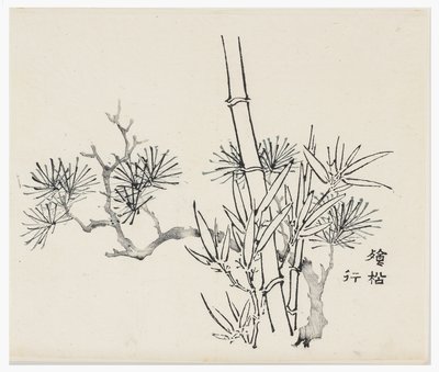 Zehn Bambus Serie, 18. Jahrhundert von Chinese School