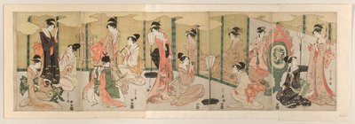 Parodie des Buches Joruri von Chobunsai Eishi