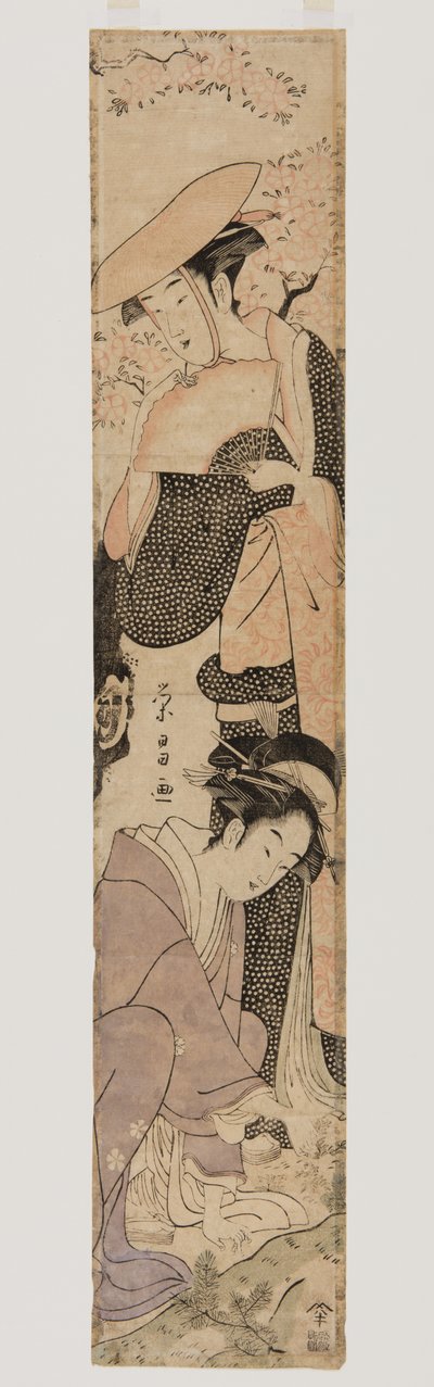 (Farbholzschnitt) von Chokosai Eisho