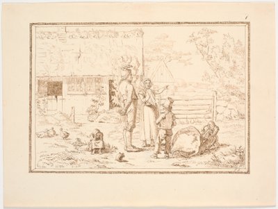 Illustration zum Märchen "Der Bergmann und das Gewitter" von Christen Dalsgaard