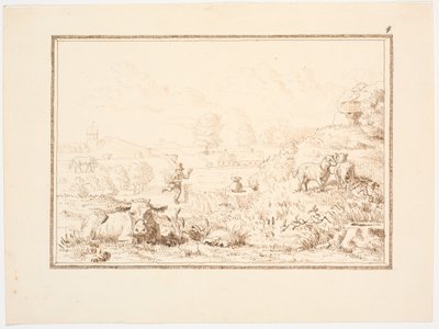 Illustration zum Märchen "Der Bergmann und das Gewitter" von Christen Dalsgaard