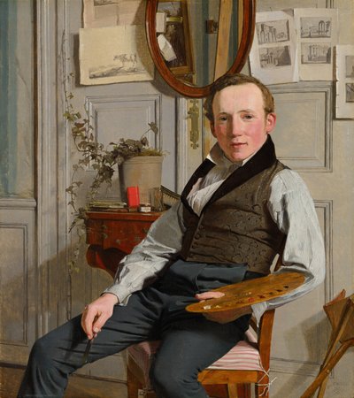 Porträt von Frederik Sødring von Christen Købke