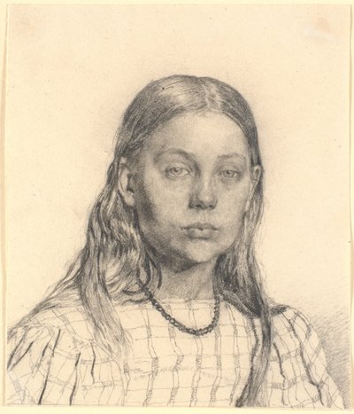 Junges Mädchen. Brustbild von Christen Købke