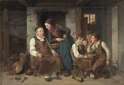 In einer Kupferschmiedewerkstatt von Christian Andreas Schleisner