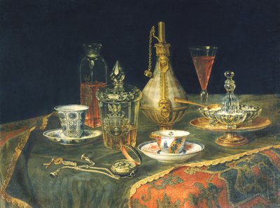 Böhmische Gläser, Tassen und eine Uhr von Christian Berentz