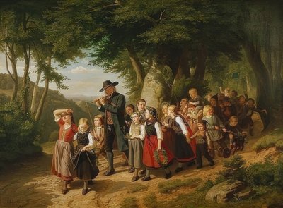 Heimkehr vom Schulfest von Christian Eduard Boettcher