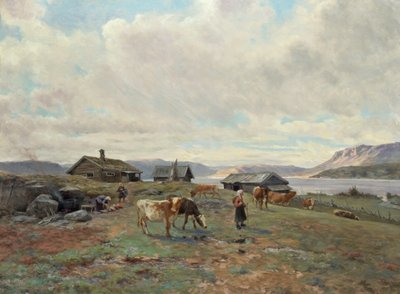 Morgenstimmung in Holmvassbu von Christian Eriksen Skredsvig